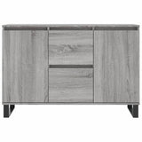 Dressoir 104x35x70 cm bewerkt hout grijs sonoma eikenkleurig - AllerleiShop