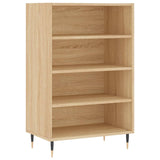 Hoge kast 57x35x90 cm bewerkt hout sonoma eikenkleurig - AllerleiShop