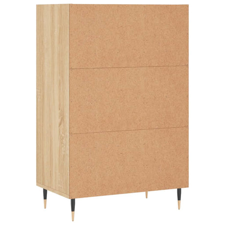 Hoge kast 57x35x90 cm bewerkt hout sonoma eikenkleurig - AllerleiShop