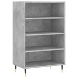 Hoge kast 57x35x90 cm bewerkt hout betongrijs - AllerleiShop