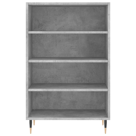 Hoge kast 57x35x90 cm bewerkt hout betongrijs - AllerleiShop