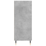 Hoge kast 57x35x90 cm bewerkt hout betongrijs - AllerleiShop