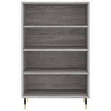 Hoge kast 57x35x90 cm bewerkt hout grijs sonoma eikenkleurig - AllerleiShop