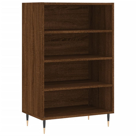 Hoge kast 57x35x90 cm bewerkt hout bruin eikenkleur - AllerleiShop