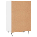 Hoge kast 57x35x90 cm bewerkt hout wit - AllerleiShop