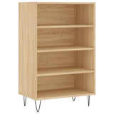 Hoge kast 57x35x90 cm bewerkt hout sonoma eikenkleurig - AllerleiShop