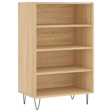 Hoge kast 57x35x90 cm bewerkt hout sonoma eikenkleurig - AllerleiShop