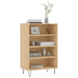 Hoge kast 57x35x90 cm bewerkt hout sonoma eikenkleurig - AllerleiShop