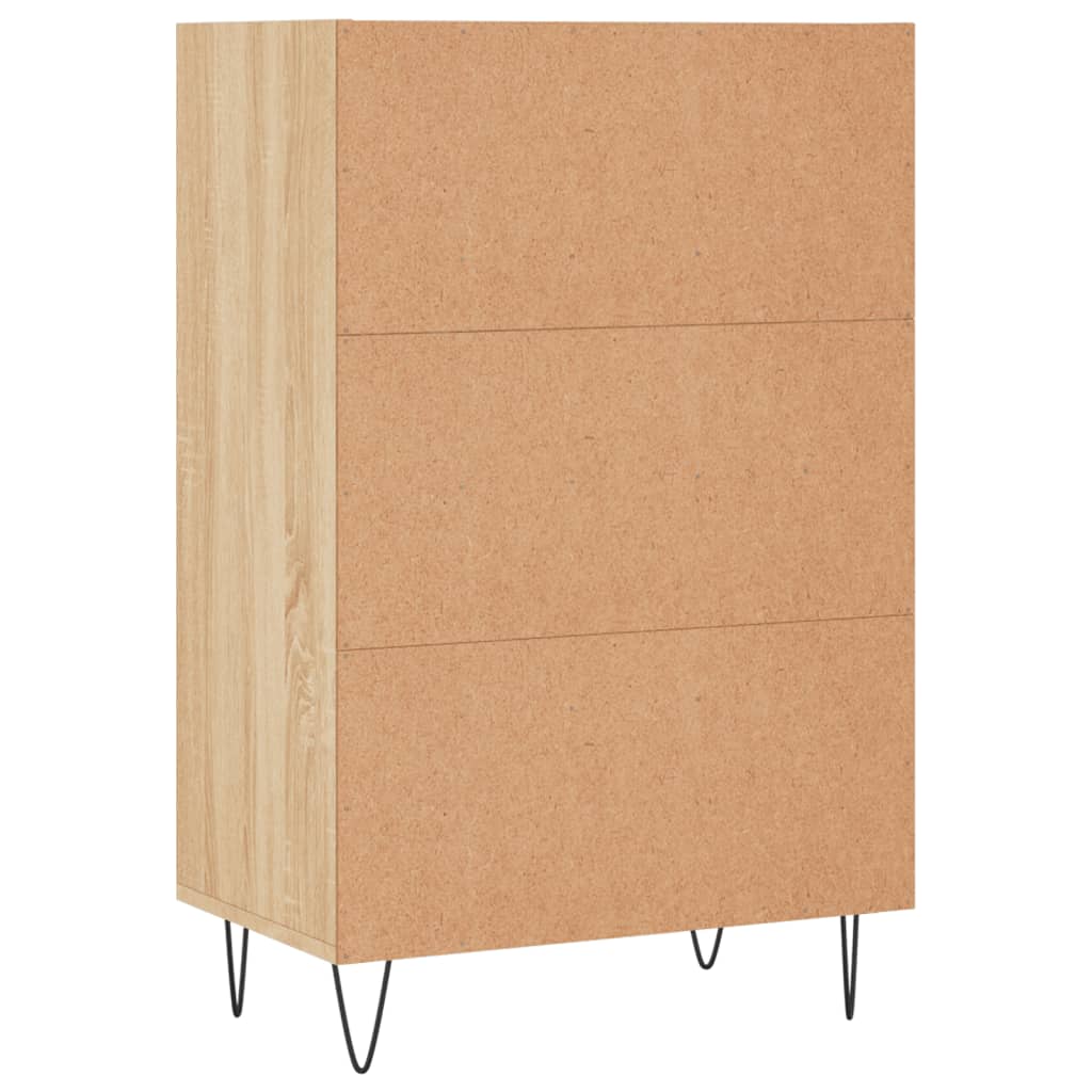 Hoge kast 57x35x90 cm bewerkt hout sonoma eikenkleurig - AllerleiShop