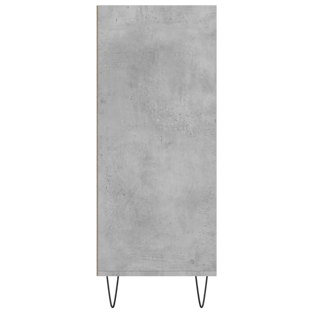 Hoge kast 57x35x90 cm bewerkt hout betongrijs - AllerleiShop