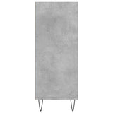 Hoge kast 57x35x90 cm bewerkt hout betongrijs - AllerleiShop