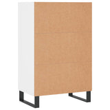 Hoge kast 57x35x90 cm bewerkt hout wit - AllerleiShop