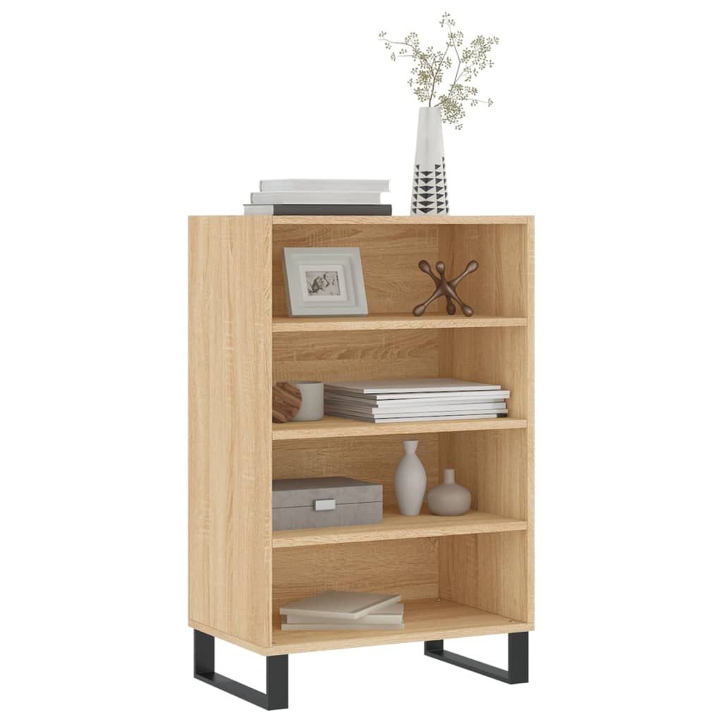 Hoge kast 57x35x90 cm bewerkt hout sonoma eikenkleurig - AllerleiShop