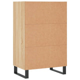 Hoge kast 57x35x90 cm bewerkt hout sonoma eikenkleurig - AllerleiShop