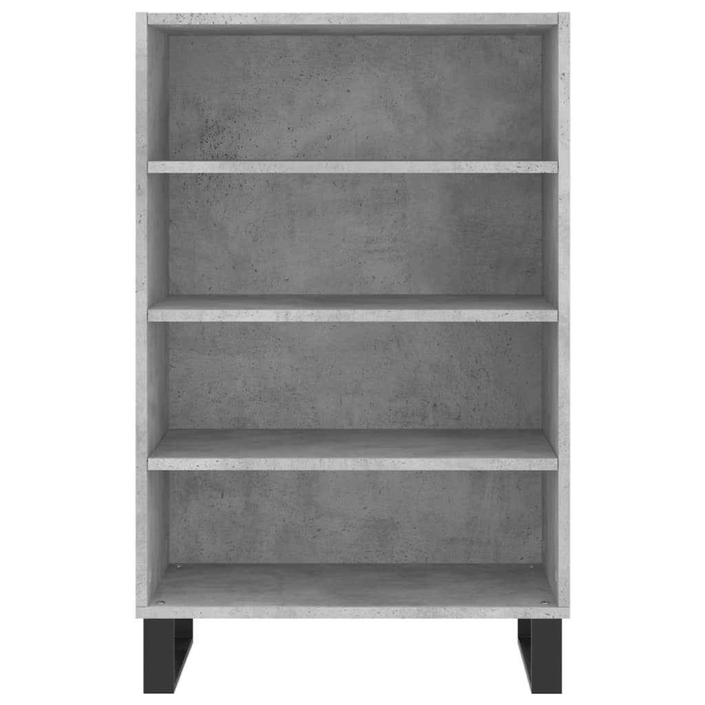 Hoge kast 57x35x90 cm bewerkt hout betongrijs - AllerleiShop