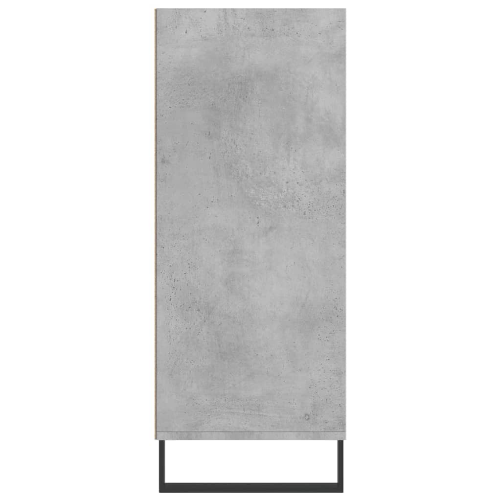 Hoge kast 57x35x90 cm bewerkt hout betongrijs - AllerleiShop