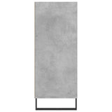 Hoge kast 57x35x90 cm bewerkt hout betongrijs - AllerleiShop