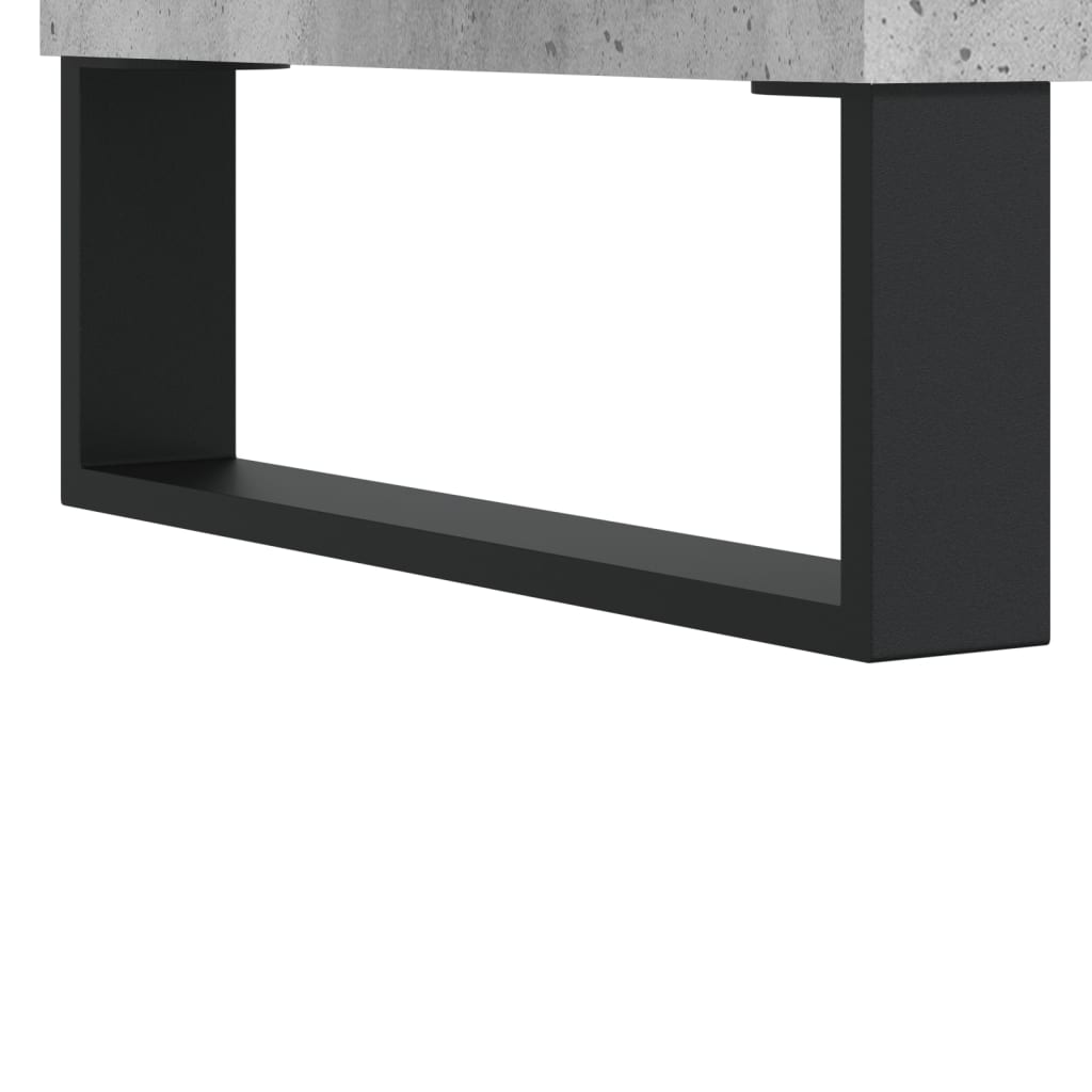 Hoge kast 57x35x90 cm bewerkt hout betongrijs - AllerleiShop