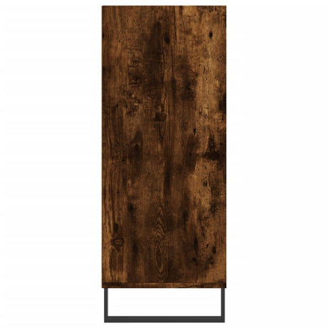 Hoge kast 57x35x90 cm bewerkt hout gerookt eikenkleurig - AllerleiShop