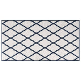 Buitenkleed omkeerbaar 80x150 cm marineblauw en wit - AllerleiShop