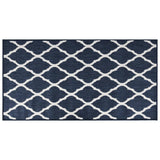 Buitenkleed omkeerbaar 80x150 cm marineblauw en wit - AllerleiShop