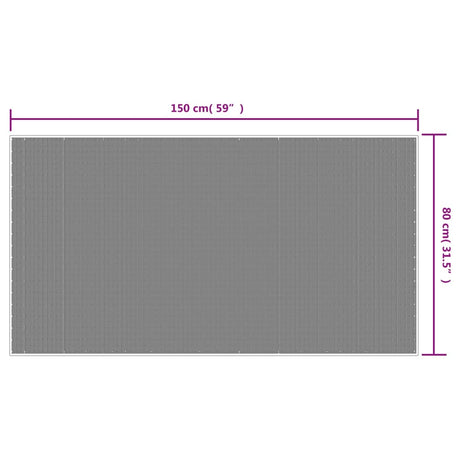 Buitenkleed omkeerbaar 80x150 cm marineblauw en wit - AllerleiShop