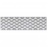 Buitenkleed omkeerbaar 80x250 cm marineblauw en wit - AllerleiShop