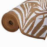 Buitenkleed omkeerbaar 80x150 cm bruin en wit - AllerleiShop