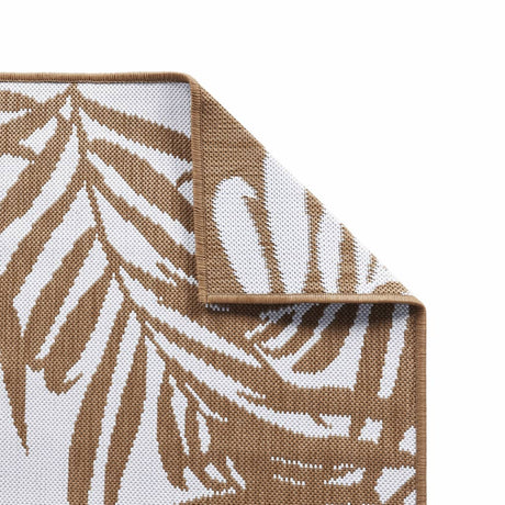 Buitenkleed omkeerbaar 80x150 cm bruin en wit - AllerleiShop