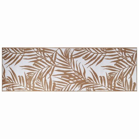 Buitenkleed omkeerbaar 80x250 cm bruin en wit - AllerleiShop
