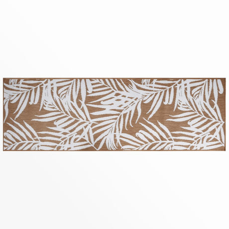 Buitenkleed omkeerbaar 80x250 cm bruin en wit - AllerleiShop