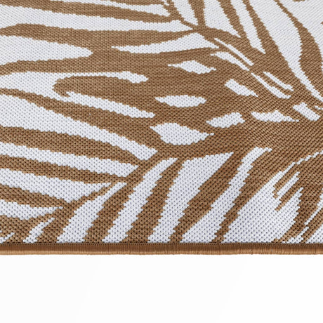 Buitenkleed omkeerbaar 80x250 cm bruin en wit - AllerleiShop