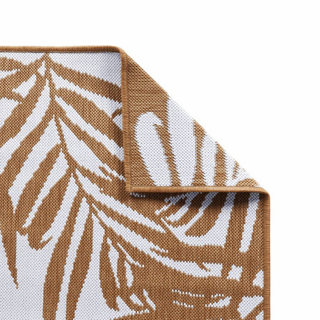 Buitenkleed omkeerbaar 80x250 cm bruin en wit - AllerleiShop
