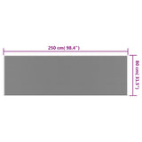 Buitenkleed omkeerbaar 80x250 cm bruin en wit - AllerleiShop