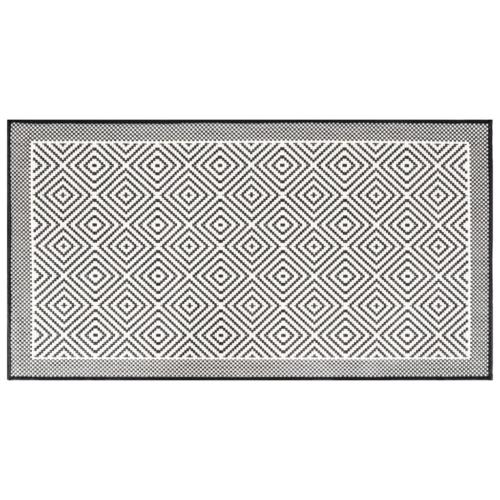 Buitenkleed omkeerbaar 80x150 cm grijs en wit - AllerleiShop