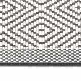 Buitenkleed omkeerbaar 80x150 cm grijs en wit - AllerleiShop