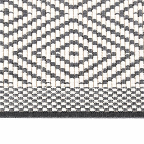 Buitenkleed omkeerbaar 80x150 cm grijs en wit - AllerleiShop