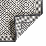 Buitenkleed omkeerbaar 80x150 cm grijs en wit - AllerleiShop