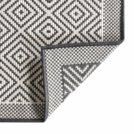 Buitenkleed omkeerbaar 80x150 cm grijs en wit - AllerleiShop