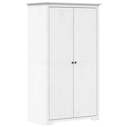 Kledingkast BODO 99x53,5x173 cm massief grenenhout wit - AllerleiShop