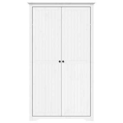 Kledingkast BODO 99x53,5x173 cm massief grenenhout wit - AllerleiShop