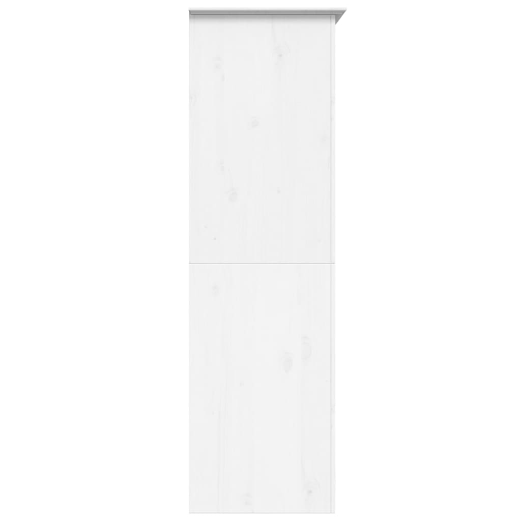 Kledingkast BODO 99x53,5x173 cm massief grenenhout wit - AllerleiShop