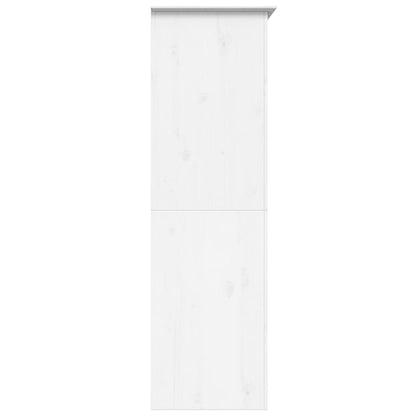 Kledingkast BODO 99x53,5x173 cm massief grenenhout wit - AllerleiShop