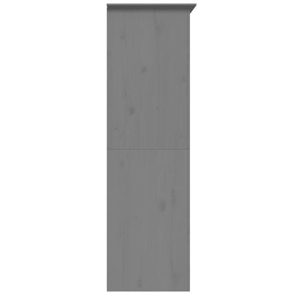 Kledingkast BODO 99x53,5x173 cm massief grenenhout grijs - AllerleiShop