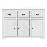 Dressoir BODO 115,5x44x80 cm massief grenenhout wit - AllerleiShop