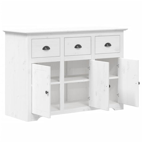 Dressoir BODO 115,5x44x80 cm massief grenenhout wit - AllerleiShop