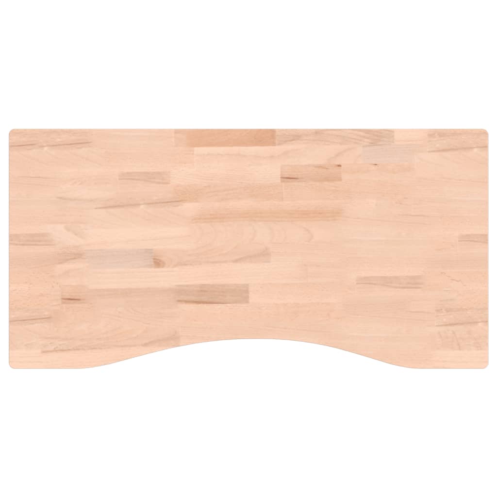 Bureaublad 80x(36-40)x4 cm massief beukenhout - AllerleiShop