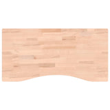Bureaublad 80x(36-40)x4 cm massief beukenhout - AllerleiShop