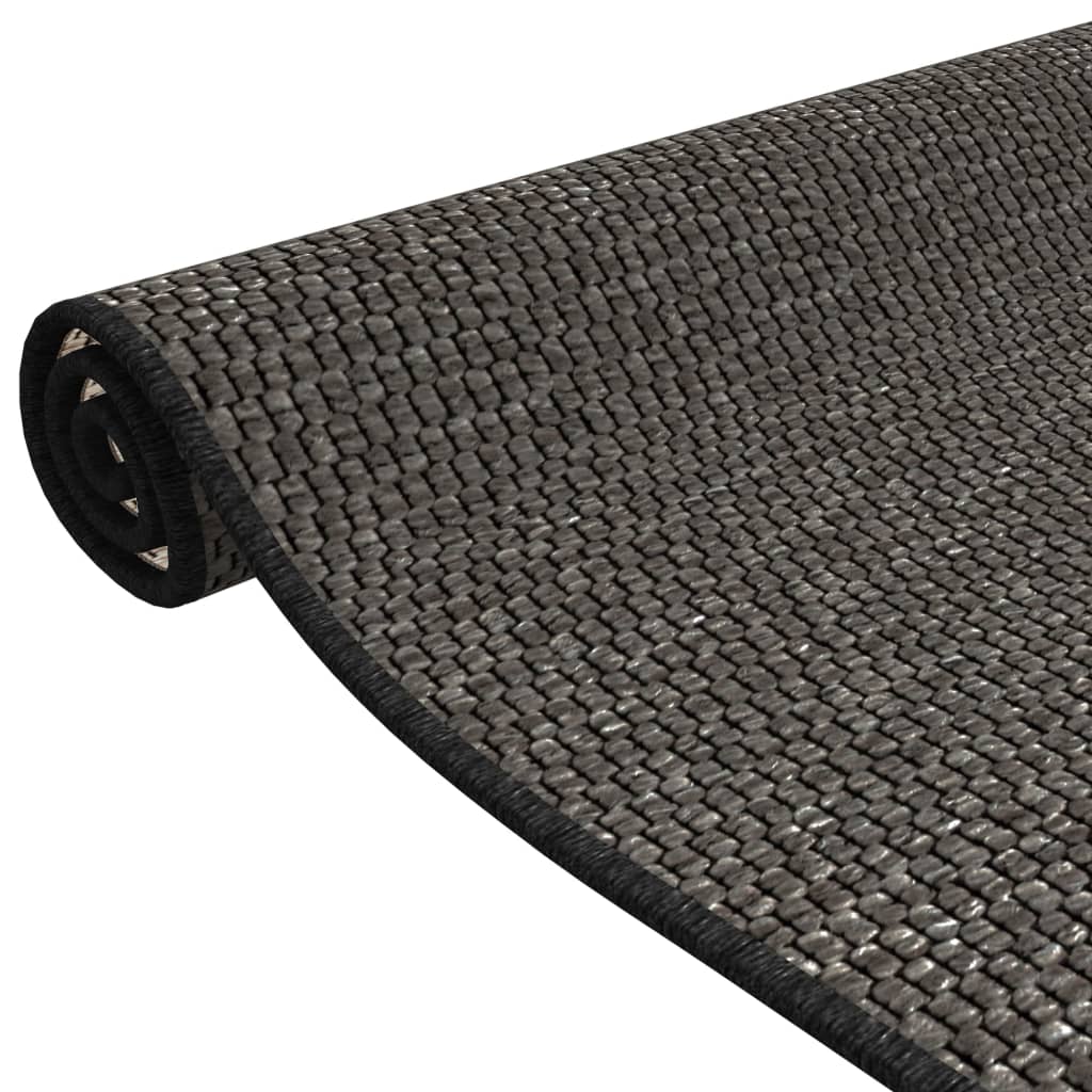 Tapijtloper 50x100 cm sisal-look antracietkleurig - AllerleiShop