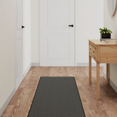 Tapijtloper 50x150 cm sisal-look antracietkleurig